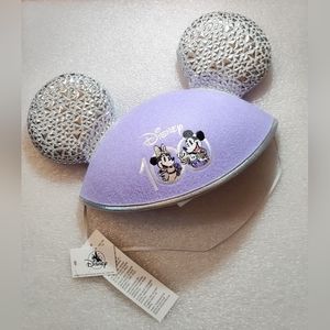 NWT Disney 100 Years of Wonder Mickey & Minnie Mouse Ear Hat Adult Size